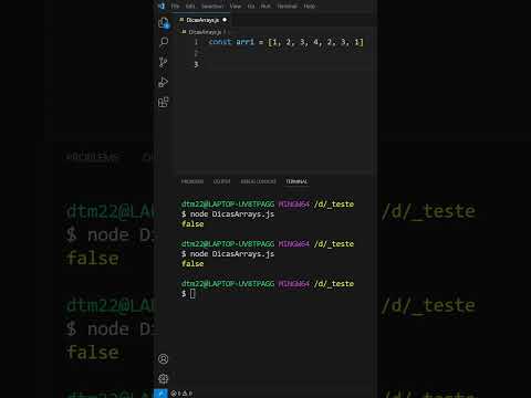 3 Dicas rápidas de arrays em Javascript! #serliv #dica #javascript #array #webdev #programação
