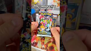 Day 3 opening a shiny treasure pack!! #pokemon #opening #sealed #pokemoncards #mew #pikachu #shiny