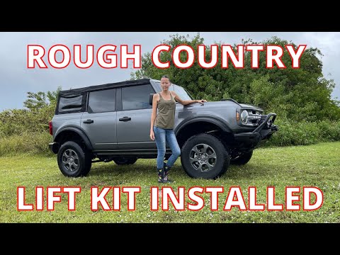 2021 BRONCO ROUGH COUNTRY 2\" LIFT KIT INSTALLATION COMPLETED. REAR KIT INSTALLED.