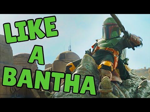 Boba Fett rides his rancor LIKE A BANTHA !