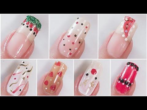 Amazing New Christmas Nails Art Design 2023 / Trending Gel Nails Designs  Uñas Navidenas 😍