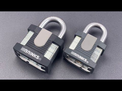[1046]鎖具設計者瀆職。Brinks層疊掛鎖 ([1046] Lock Designer Malpractice: Brinks Laminated Padlocks)