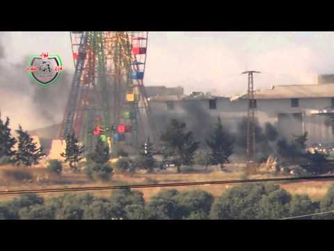 اشتباكات بين الجيش الحر  وقوات النظام بالقرب من معسكر الشبيبة في مدينة إدلب