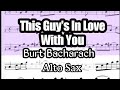 This Guy S In Love With You Alto Sax Sheet Music Backing Track Play Along Partitura