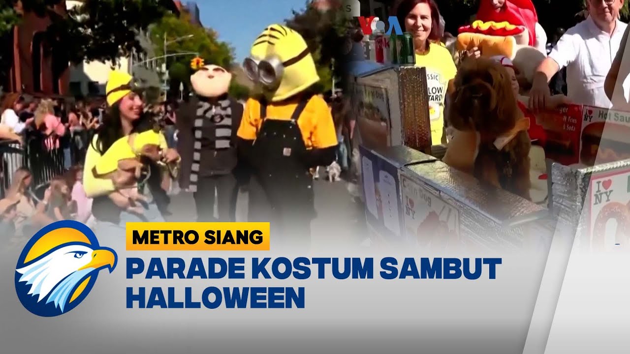 Parade Kostum Anjing Sambut Halloween - [Metro Siang]