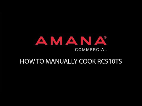 Amana RCS10TS Operate
