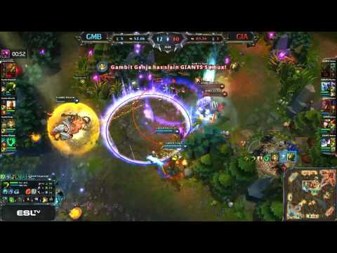 Gambit vs Giants @ LCS EU Spring Week Three: Four for zero