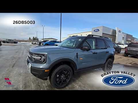 2026 Ford Bronco Sport Badlands 4x4 in Blue for sale at Drayton Valley Ford in Drayton Valley, AB