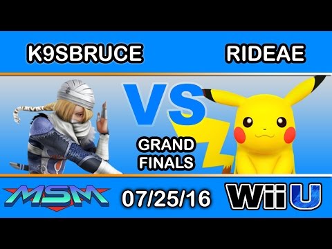 MSM 59 - NIPS | K9sBruce (Shiek) Vs. Shoq | Rideae (Pikachu) Grand Finals - Smash Wii U