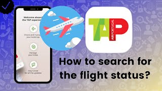How to search for the flight status using the airport in TAP Portugal