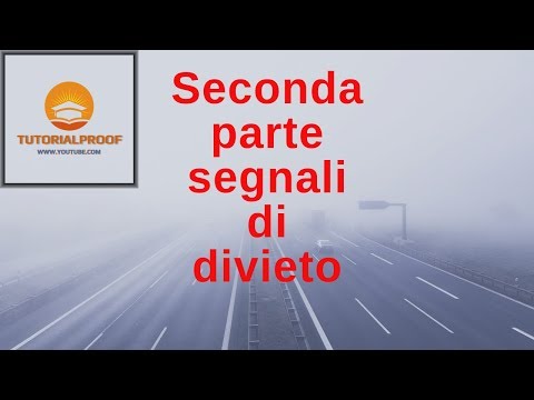 Segnaletica di Divieto - seconda parte