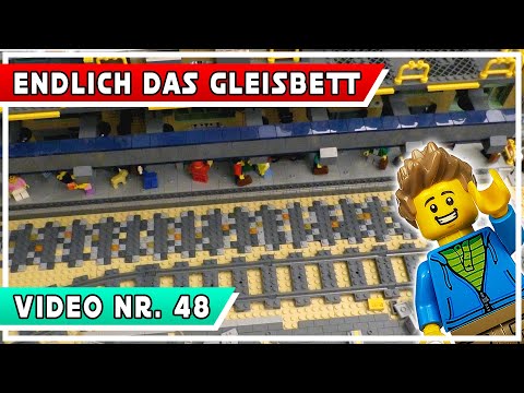 Der 1. Abschnitt der Gleisbettgestaltung | Meine Lego Stadt (New York & Marvel) Video Nr.: 48