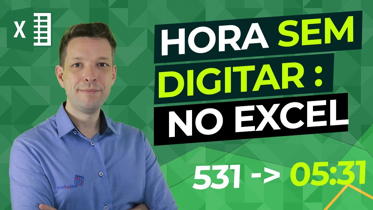 Hora Sem Digitar : no Excel (Hora sem digitar dois pontos no excel)