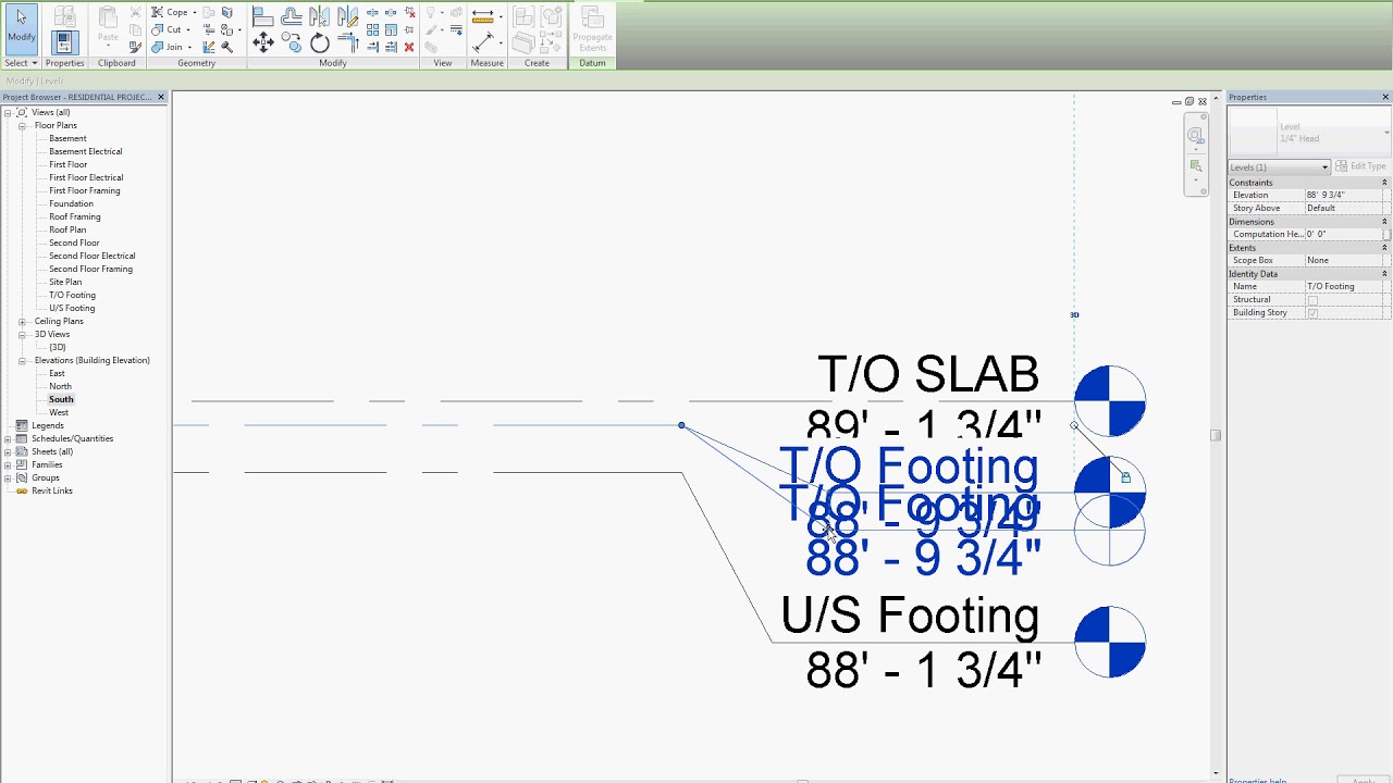 005 RESIDENTIAL Spot Elevations
