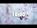 10 Minute Winter Theme Timer | Relaxing music and Alarm