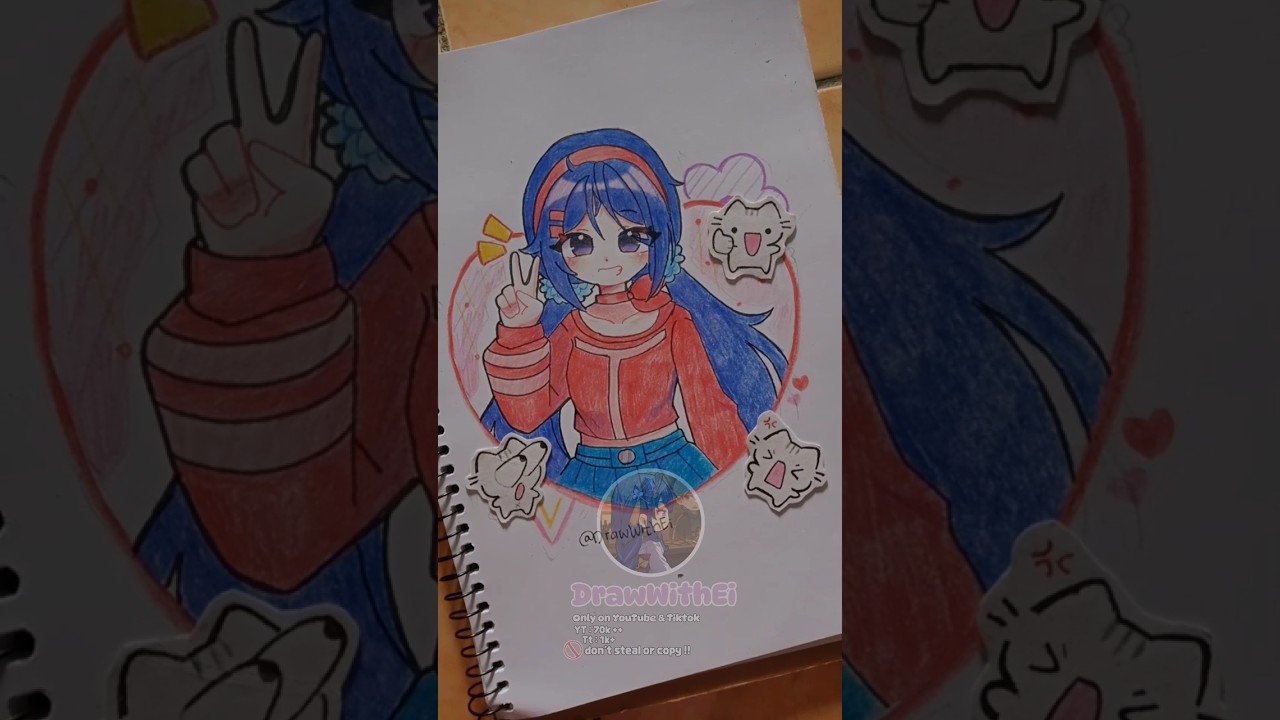 Gambar karakter Mita fanart Miside 💌 #art #drawing #shorts