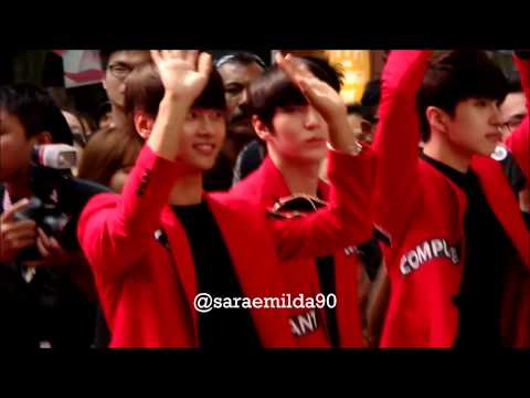 150614 KPOP World Festival in Malaysia  - N, LEO waving & KEN fanservice