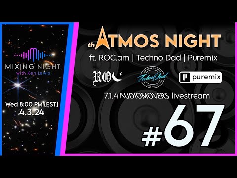Mixing Night with Ken Lewis - ATMOS Night ft. Roc.am, Techno Dad, & Mark Abrams from Puremix 4/3/24