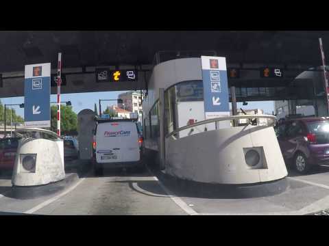 France by Autoroute - Marseille - A55 through tunnels onto A50