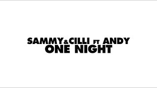 Sammy&amp;Cilli Ft Andy - One Night (Lyrics Video)