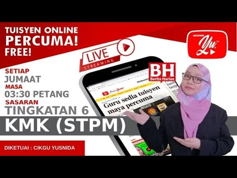 , title : '🔴[LIVE] KMK STPM SEM 2 - TEKNIK MENJAWAB SOALAN BHG. B (SIRI 2) OLEH CIKGU AINI #24#TUISYENPERCUMA'