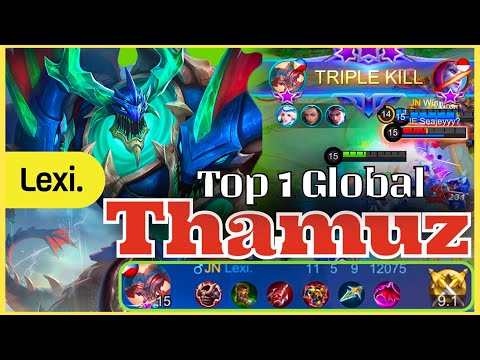 TOP 1 GLOBAL THAMUZ LIQUID FIRE SUPER AGGRESSIVE GAMEPLAY AND ROTATION | Rank 1 Lexi. | MLBB NEXT