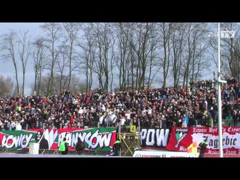 ZSTV: Kibice Zagłębia Sosnowiec na meczu z GKS Katowice
