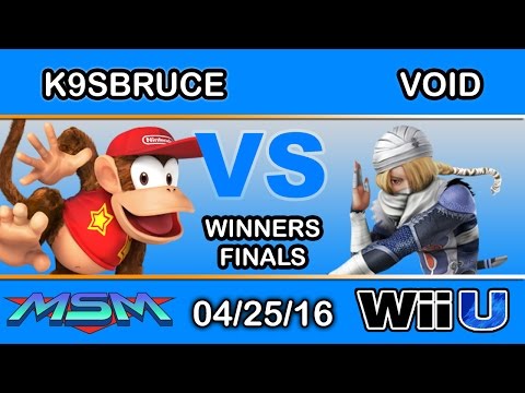 MSM 47 - NIPS | K9sBruce (Diddy Kong) Vs. 2GG | VoiD (Sheik) Winners Finals - Smash Wii U