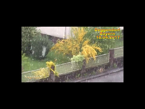 🚩2017-04-18.❄Schneefall in Deggendorf  Bayern (TVV).#Deggendorf.#NagorjaN