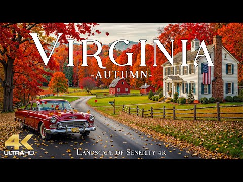 Autumn in Virginia 4K UHD 🍁 Skyline Drive, Golden Forests & Peaceful Blue Ridge Views