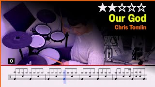 Our God - Chris Tomlin (★★☆☆☆) Drum Cover with Sheet Music