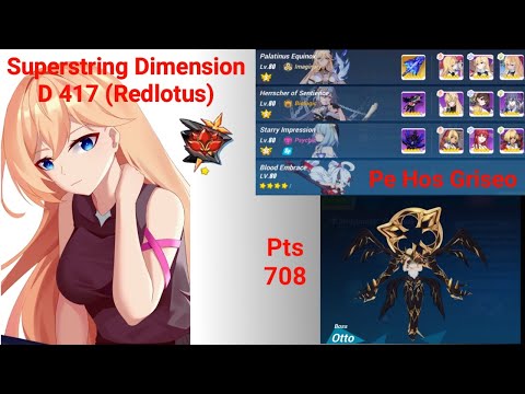 Honkai Impact 3.Pe, Hos, Griseo Vs boss False God Otto(Img). Ex Redlotus D 417(708)