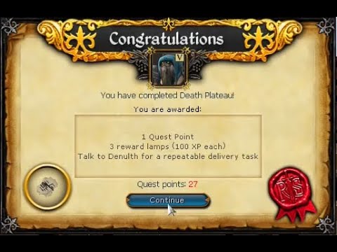 Runescape 3 | Death Plateau Walkthrough