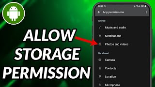 How To Allow Storage Permission In Samsung