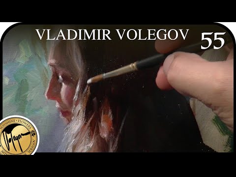 Color mixing in painting "After the rain". Vladimir Volegov