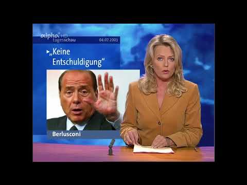 Tagesschau 2003 - vom 04.07.2003 - #Berlusconi #Nachrichten #Politik - Tagesschau vor 20 Jahren /ARD