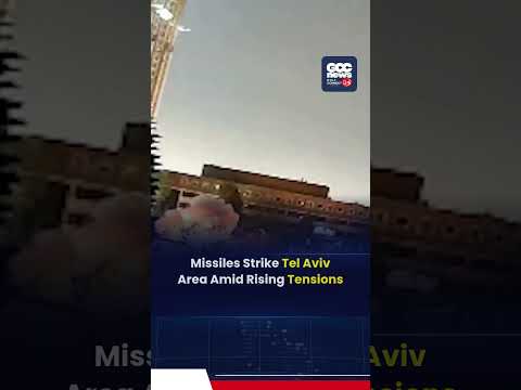 Iranian Missile Strikes Hit Tel Aviv Area | Impact Moment Caught on Camera