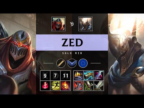 Zed Mid vs Pantheon - EUW Diamond Patch 25.17