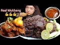 Eating Spicy Chicken Fry Curry Chicken Curry With Dhido 💪 | King Chilli Eating Show
