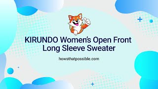 Women’s Open Front Knit Cardigan with Pockets – Extra Large (Black)