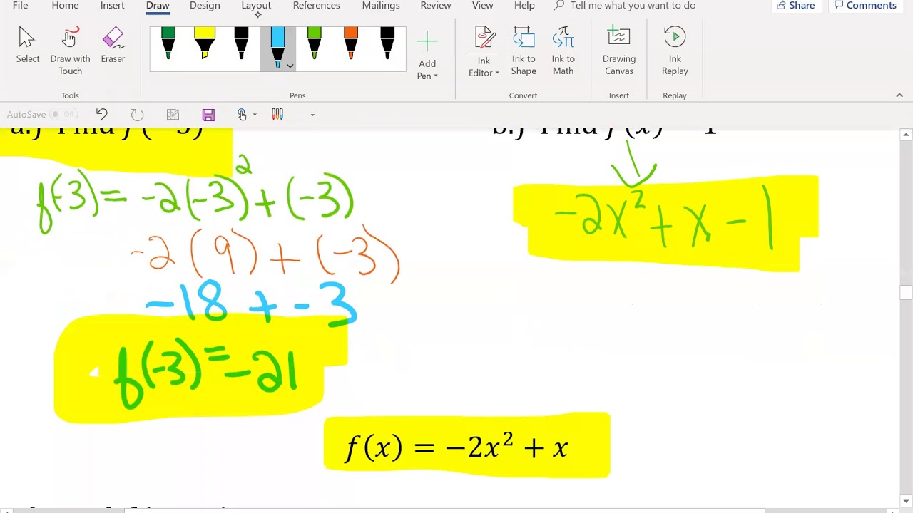 11 4 Expressions and Function Notation