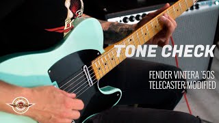Video thumbnail for TONE CHECK: Fender Vintera 50s Telecaster Modified Guitar Demo | NO TALKING by Cream City Music
