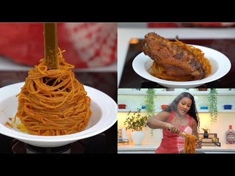 JOLLOF PASTA (SPHAGHETI)!!! THIS IS HOW YOU MUST COOK IT! DIARYOFAKITCHENLOVER