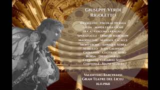 VERDI - RIGOLETTO - (HERLEA, CIONI, ARAGALL, NABOKOV) BARCELLESI - BARCELONA 16.