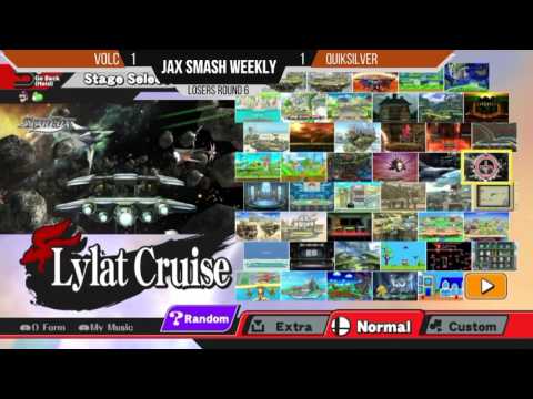 Jax Smash Weekly 4/21/16 - Volc(Yoshi) Vs. Quiksilver(Luigi,Villager) LQ
