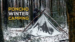 Allein im Winterwald — Canvas-Poncho und schwedisches M40 Kochgeschirr im Praxistest