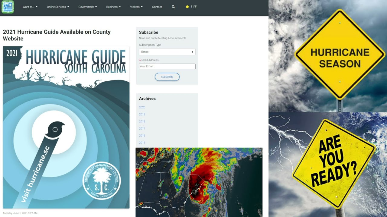 Hurricane Preparedness #1: Be Prepared