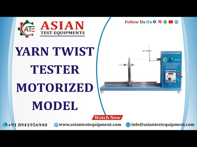 Yarn Testing Equipment - Computerized Lea Strength Tester Manufacturer ...