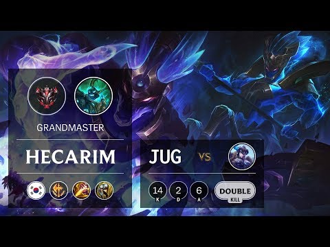 Hecarim Jungle vs Sejuani - KR Grandmaster Patch 9.8