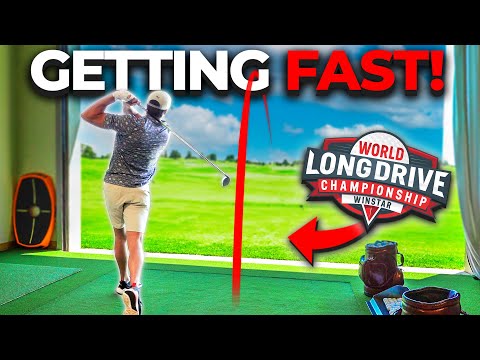 First day training for the World Long Drive Championship